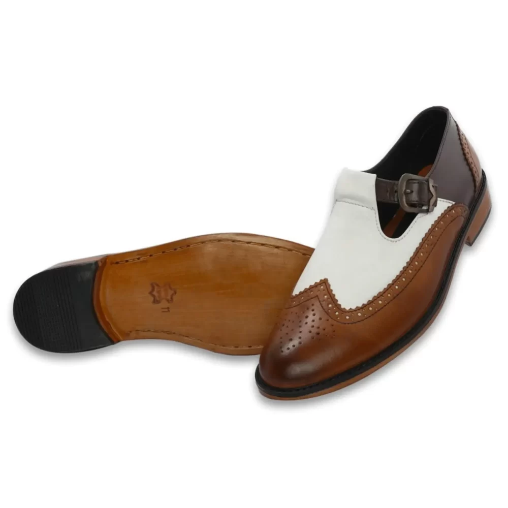 Wingtip Brogues Single Mong Pump - Image 3