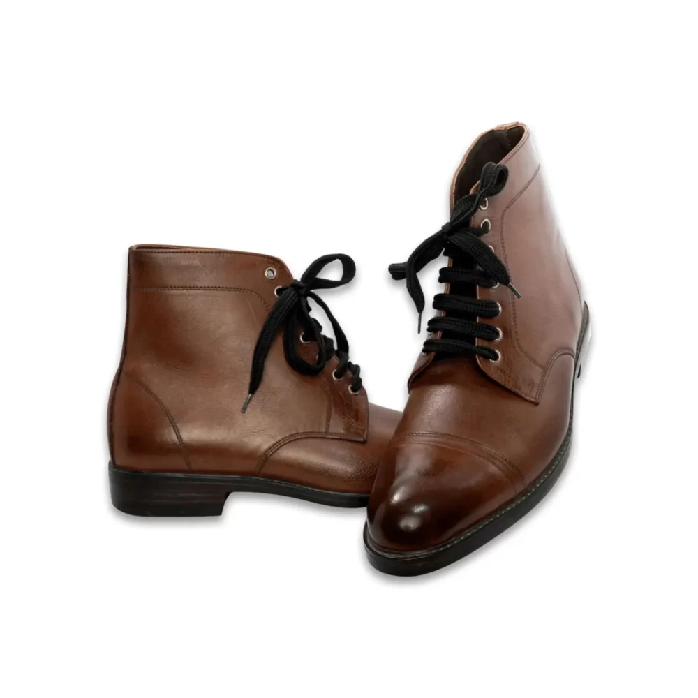 Ankle high Jodhpuri Boot Cap toe